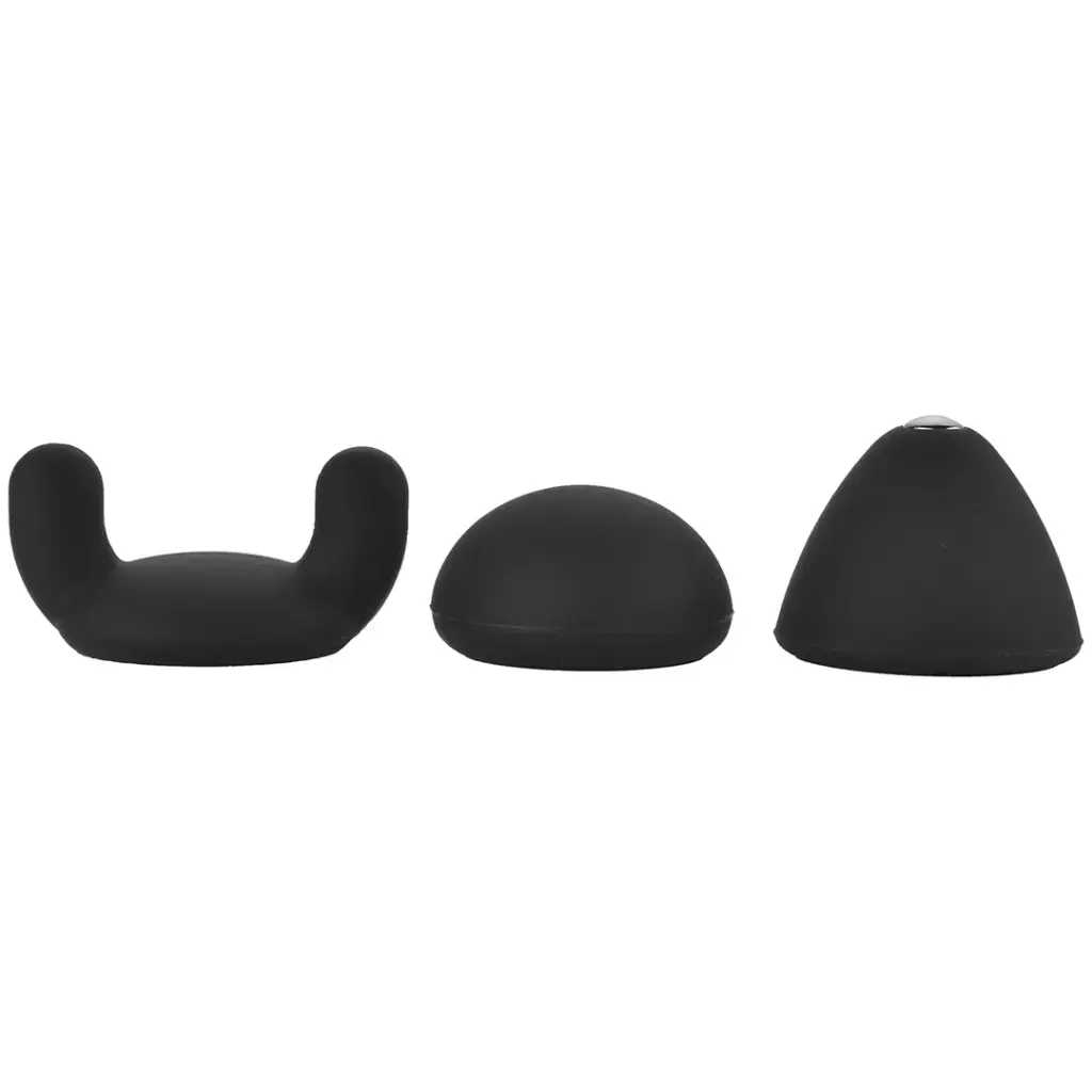 Porodo Lifestyle Pocket Sized Portable Mini Pocket Massager With 3 Massage Heads -Gray