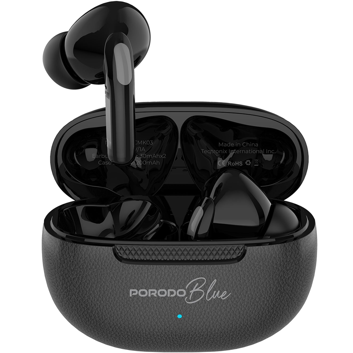 Porodo Blue Tws with 5H Battery Life & BT 5.4 - Black