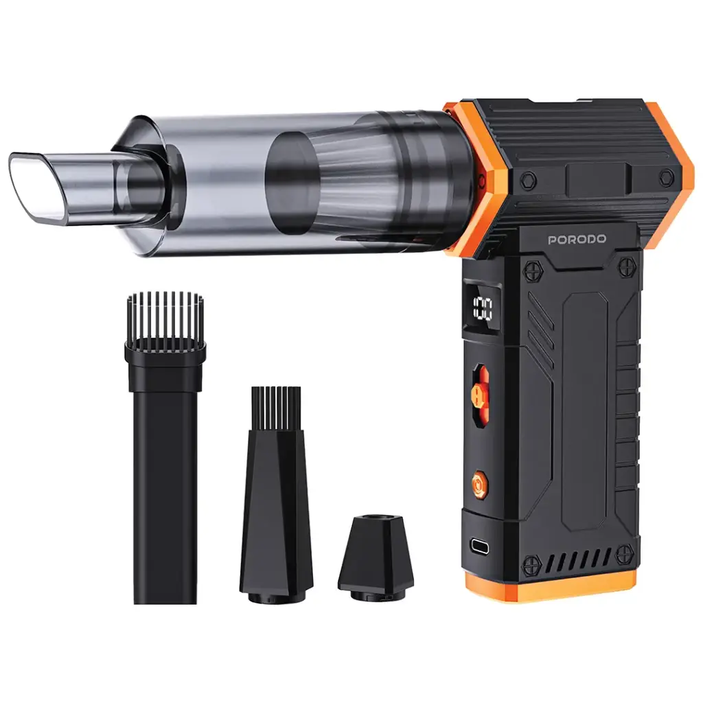 Porodo 130000 RPM 2 in 1 Vaccum and Blower - Black/Orange