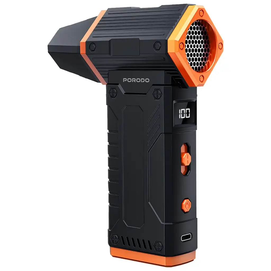 Porodo 130000 RPM 2 in 1 Vaccum and Blower - Black/Orange