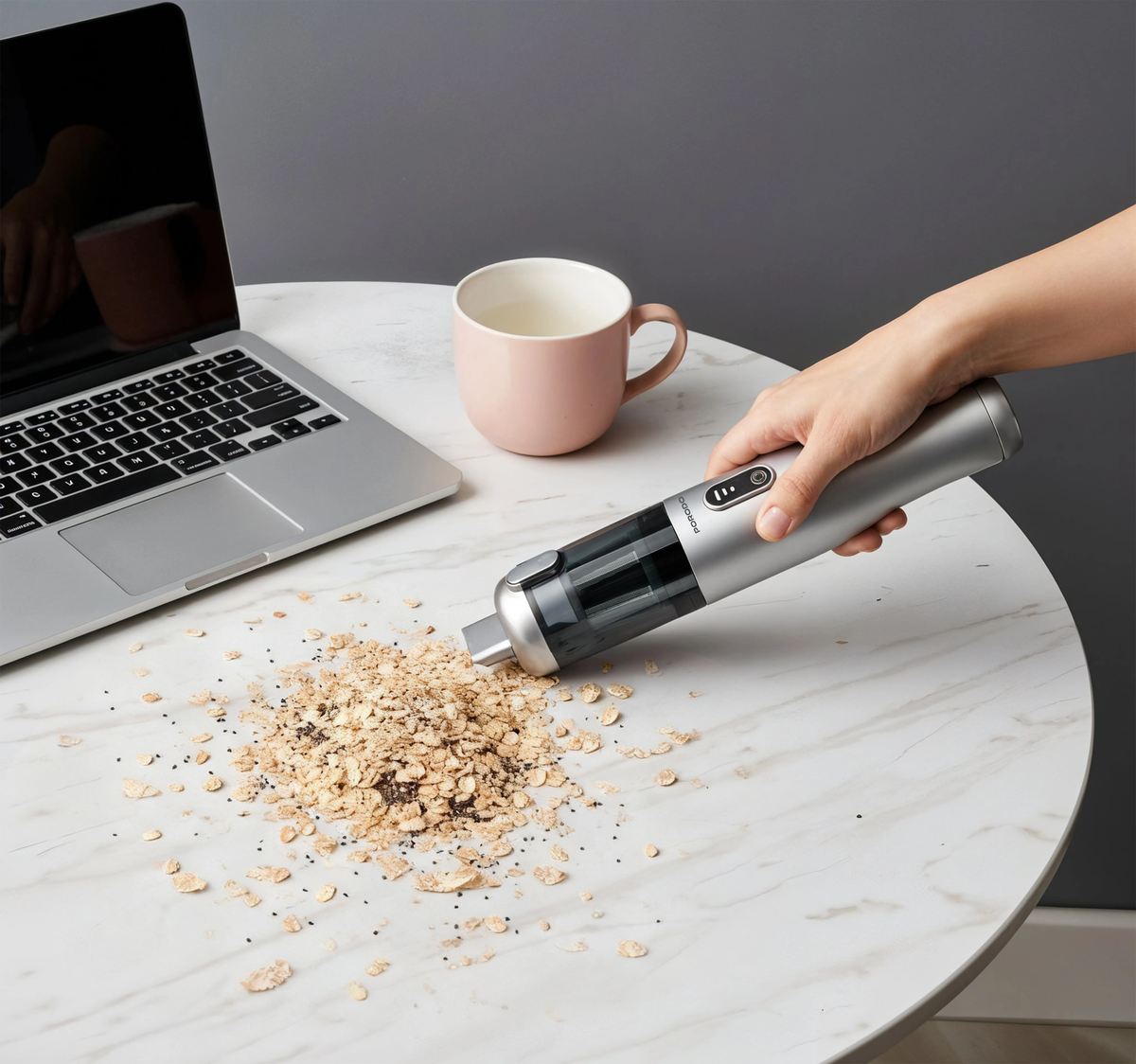 Porodo 9 in 1 Blower + Vaccum with 110W and 38mins Working Time - Grey