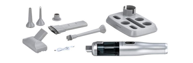 Porodo 9 in 1 Blower + Vaccum with 110W and 38mins Working Time - Grey