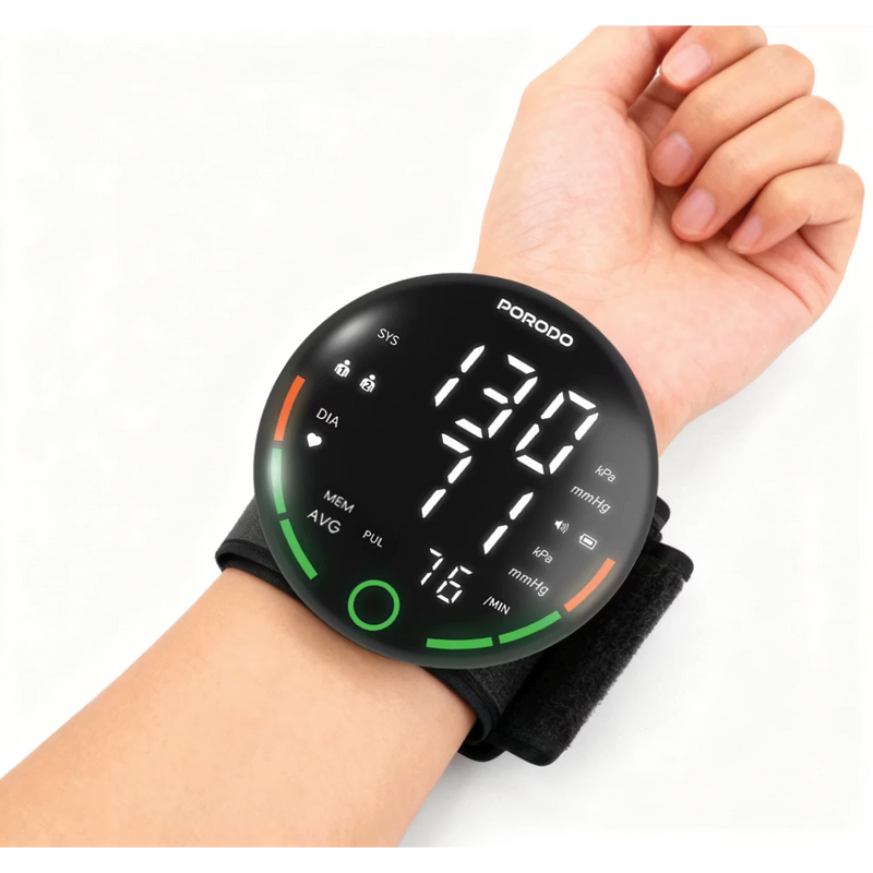Porodo Rechargeable Wrist BP Monitor - Black