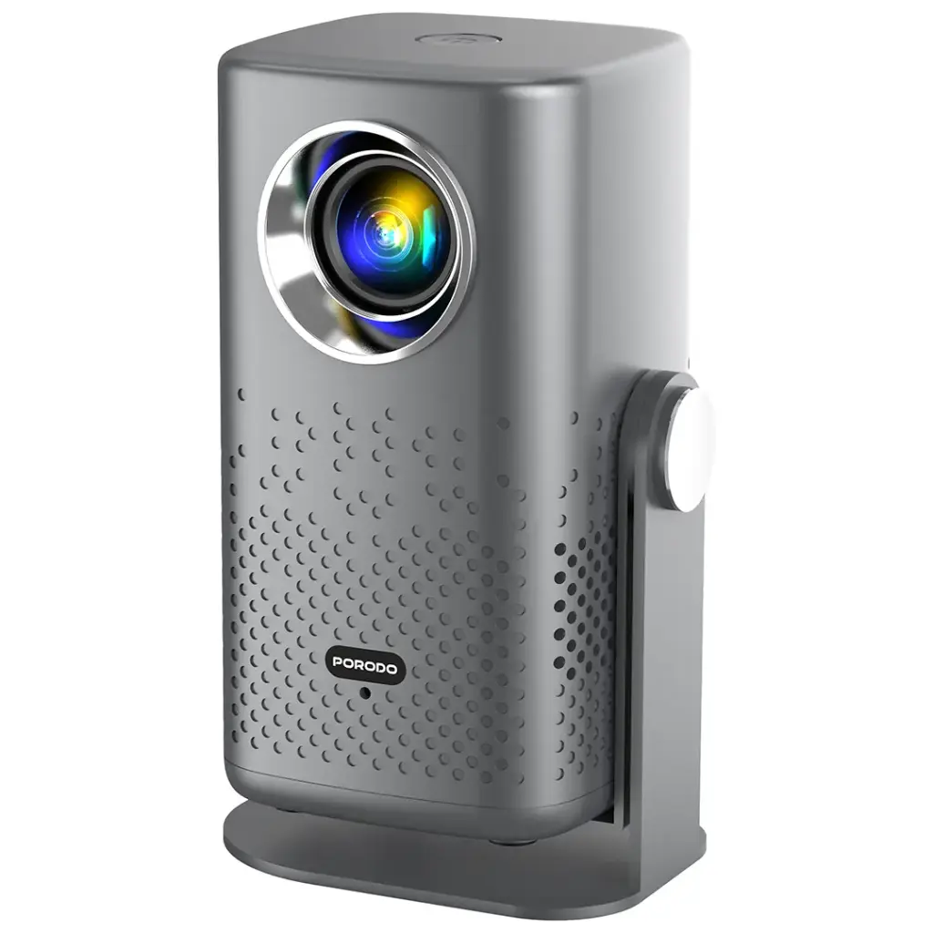Porodo Gobo Lifestyle Portable Projector with stand 2H playtime 1080p 150 Lumens