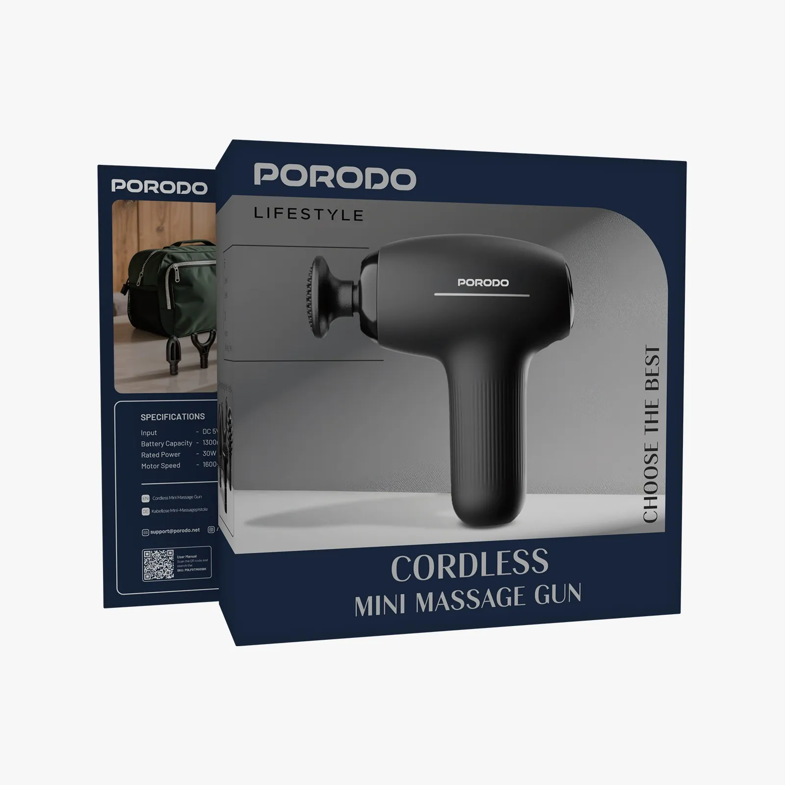 Porodo Lifestyle Portable 5 Gears Massage Gun