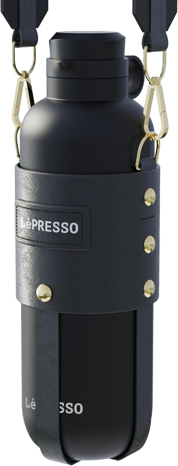 LePresso ThermaTrail 650ml Thermos Bottle with Crossbody Strap