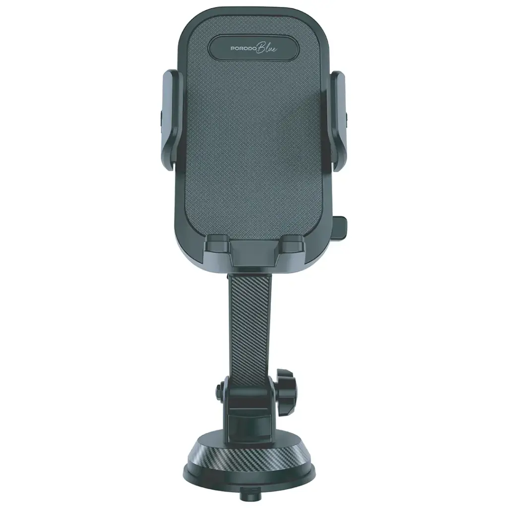 Porodo Blue Cradle Suction Car Phone Mount - Black
