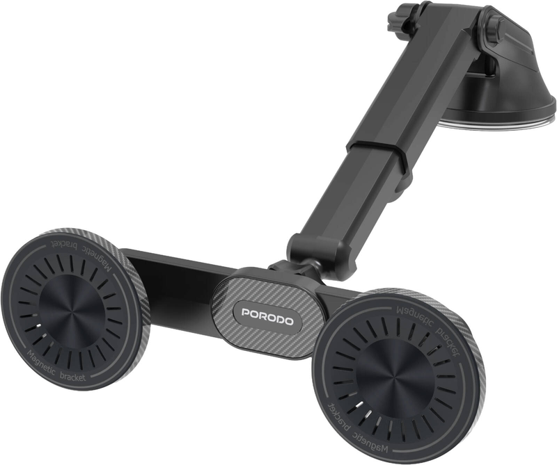 Porodo Dax-L Dual Magsafe Car Phone Mount - Black