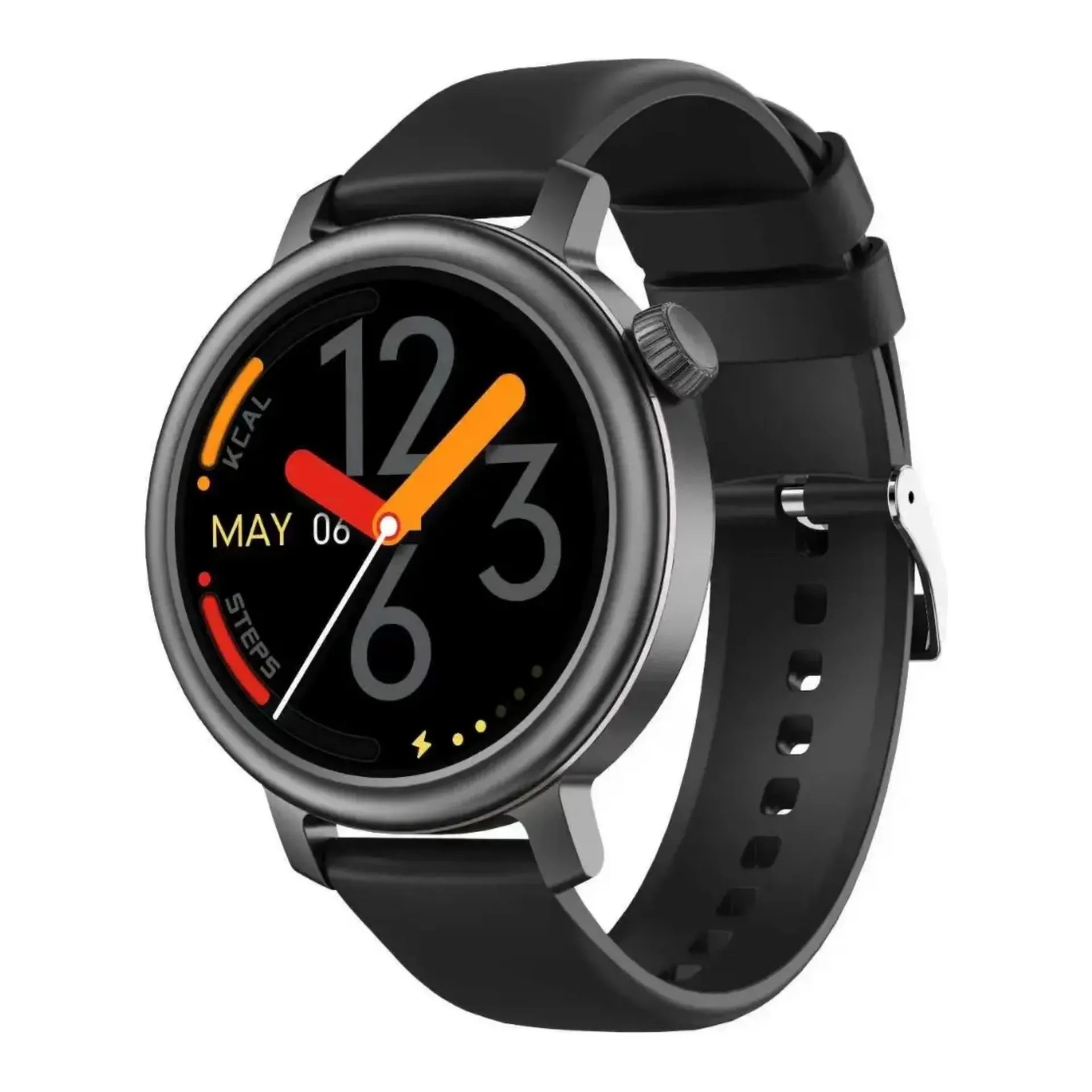 Powerology Velofit Smartwatch 1.32 AMOLED Display 250mah with Additional strap - Black