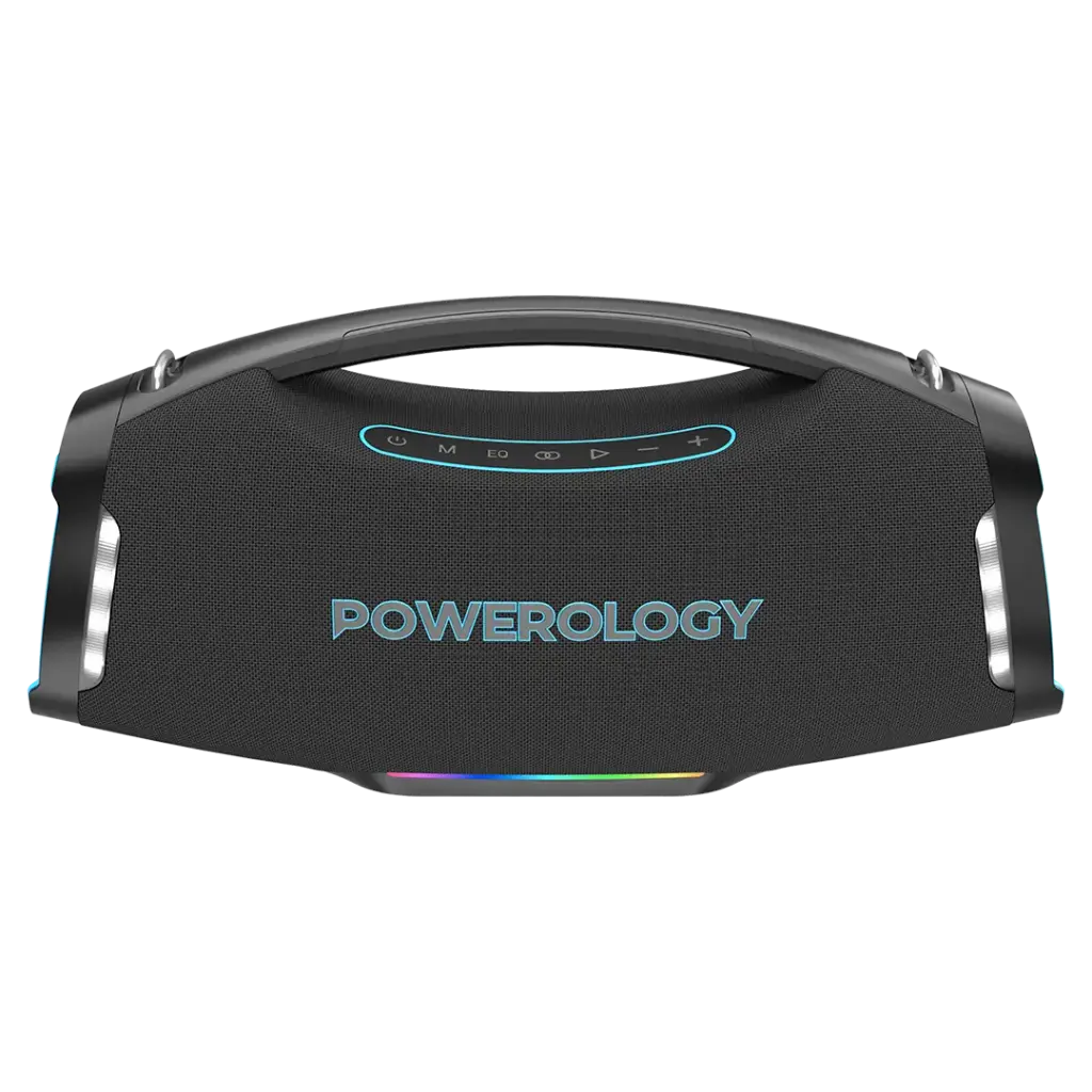 Powerology Rock 170W R.M.S & 350W MAX Speaker with 16000 mAh Battery - Black