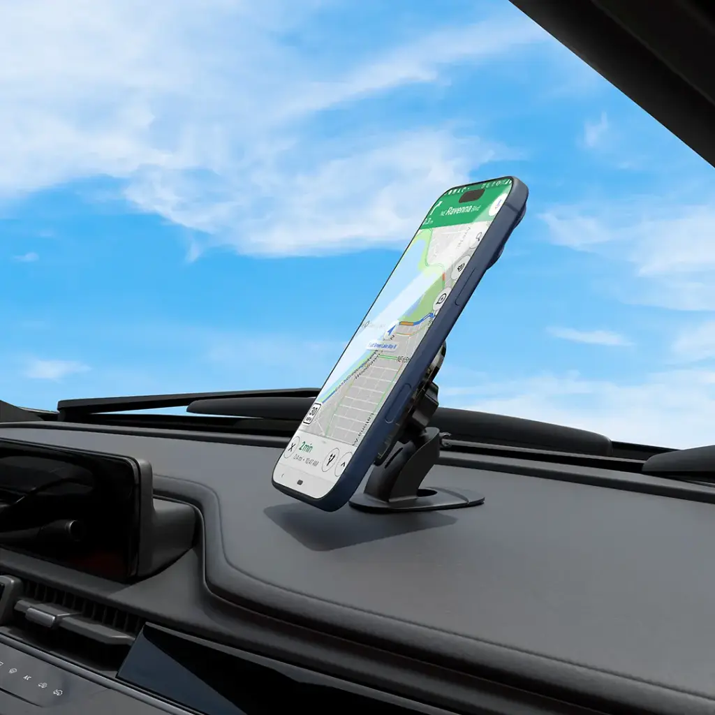 Porodo Blue Magsafe Car Phone Holder - Black