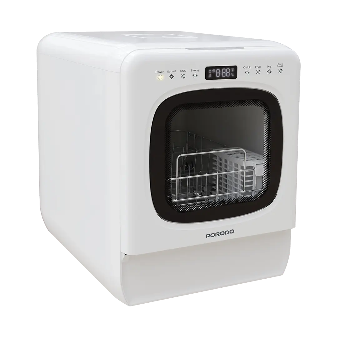Porodo Lisfestyle Safi Dual Mode Countertop Dishwasher with 6 programs White