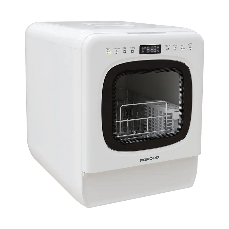 Porodo Lisfestyle Safi Dual Mode Countertop Dishwasher with 6 programs White