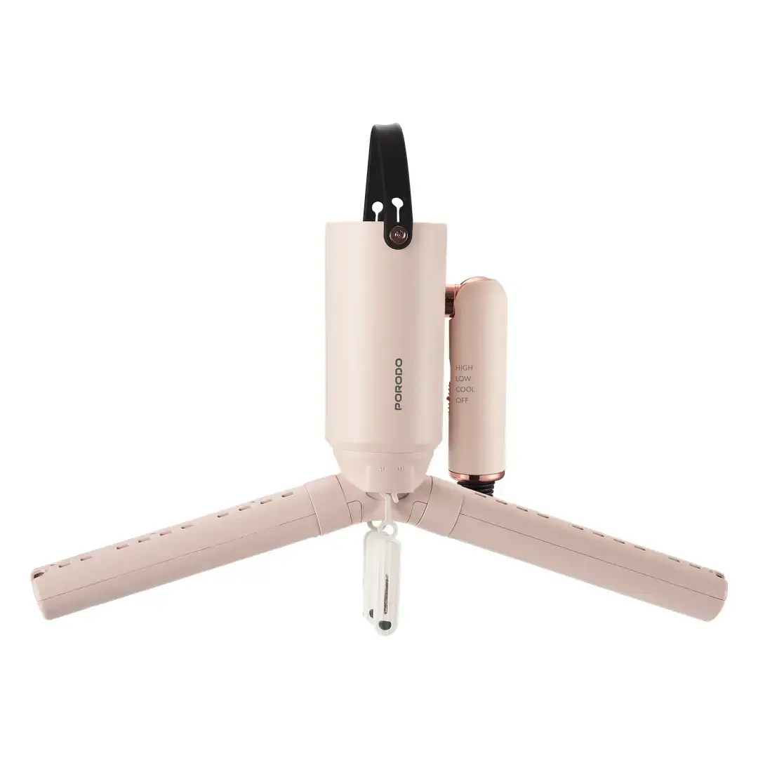 Porodo 2-in-1 Hair & Garment Dryer - Pink