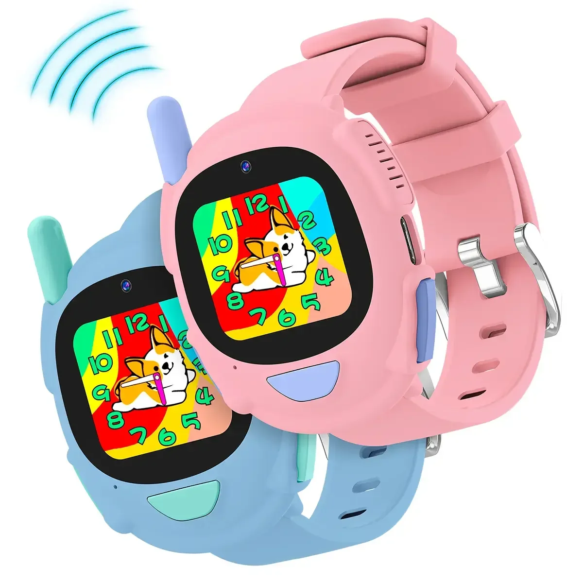 PORODO KIDS FUN TALK WATCH WITH WALKIE-TALKIE-CAMERA-PAIR SET(PINK-BLUE)