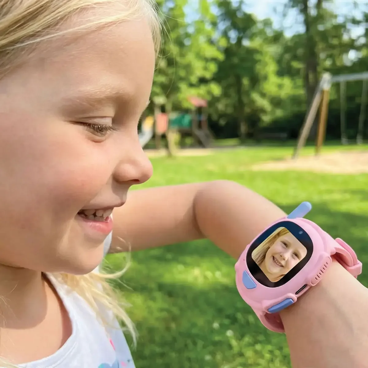 PORODO KIDS FUN TALK WATCH WITH WALKIE-TALKIE-CAMERA-PAIR SET(PINK-BLUE)