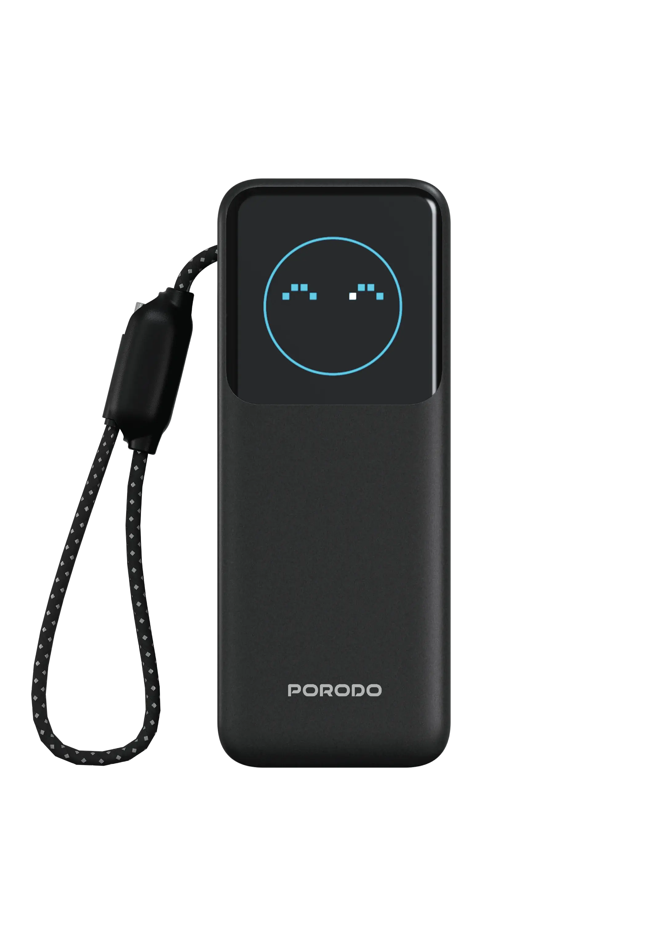 Porodo Polo 20000MAH 100w Powerbank With Type-C to c Cable - Black