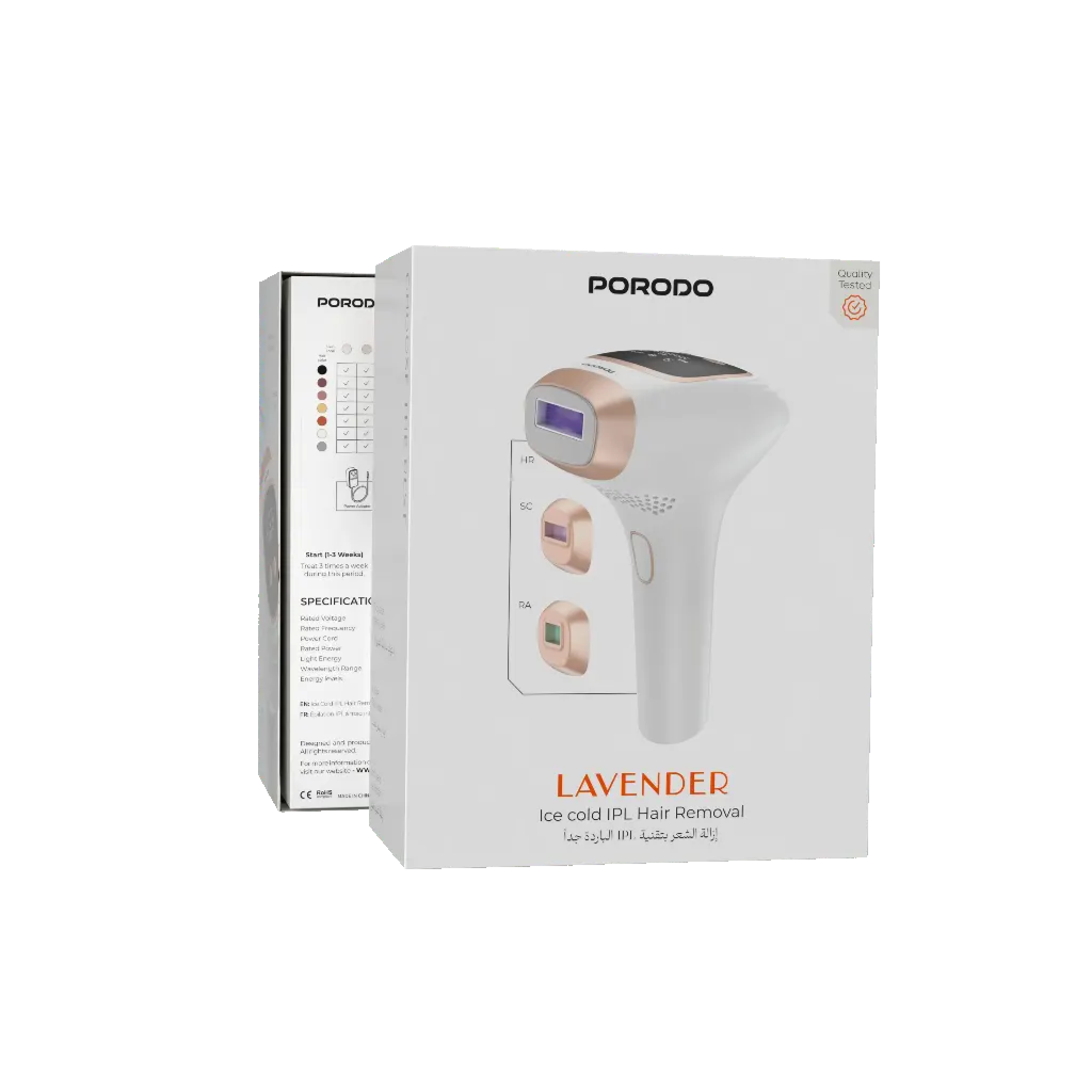 Porodo Lifestyle Lavender Ice Cold IPL Hair Removal - White