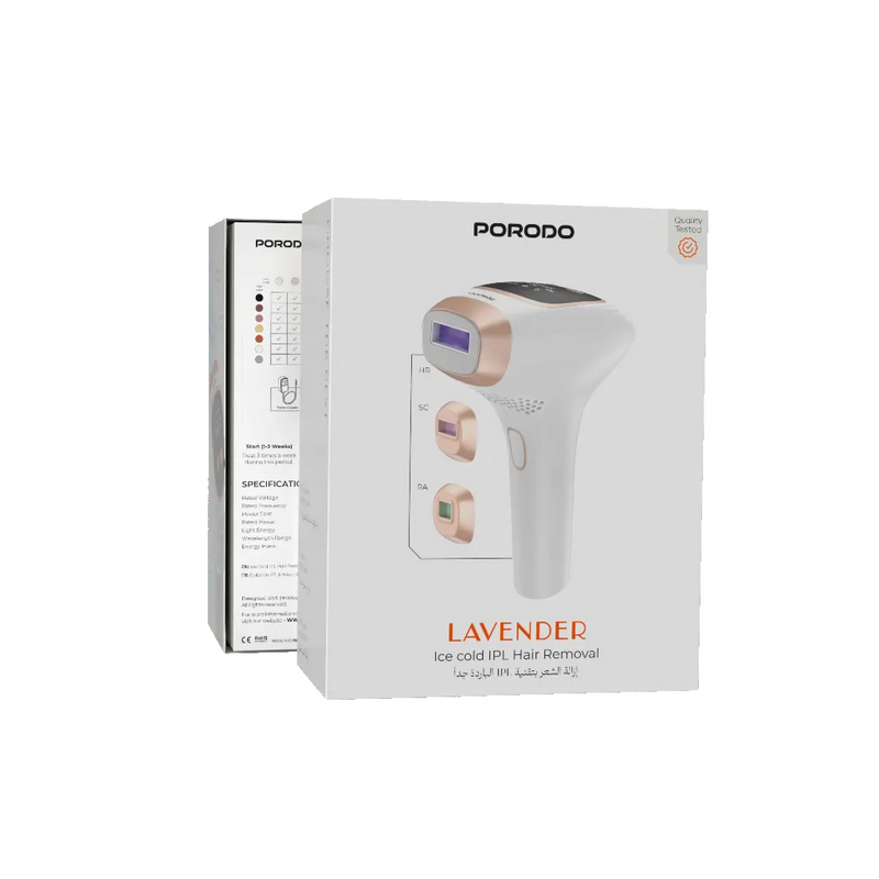 Porodo Lifestyle Lavender Ice Cold IPL Hair Removal - White