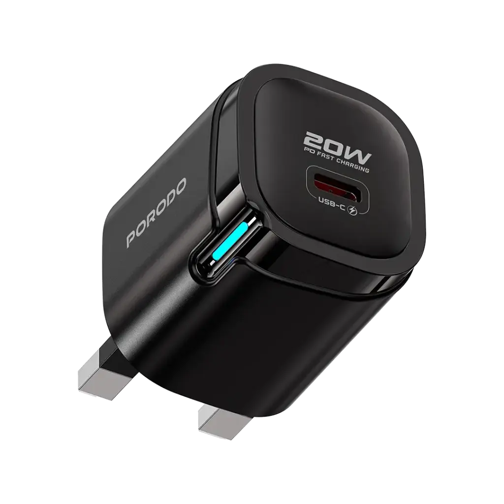 Porodo Tekto PD 20W Type-C Adaptor - Black