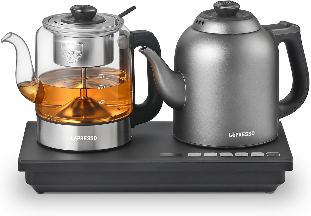 LePresso AuraBrew Tea and Water Brewer with Interactive Panel - Gray