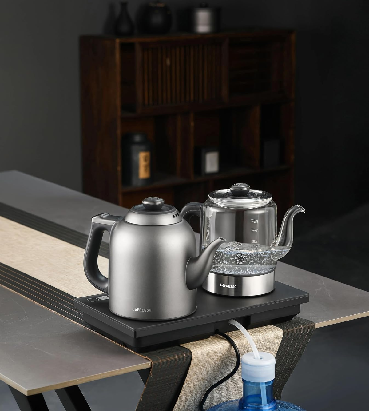 LePresso AuraBrew Tea and Water Brewer with Interactive Panel - Gray