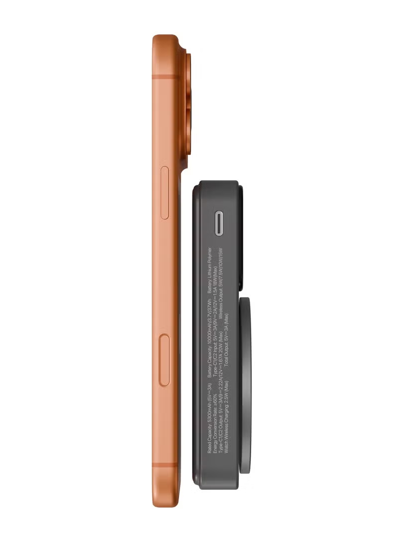 Porodo Yas 10000mAh Qi2 Magsafe Powerbank with PD 20W Type -C to C Cable