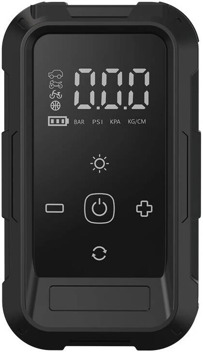 PORODO Blue Airo BATTERY Car TYRE INFLATOR WITH POWERBANK BLACK