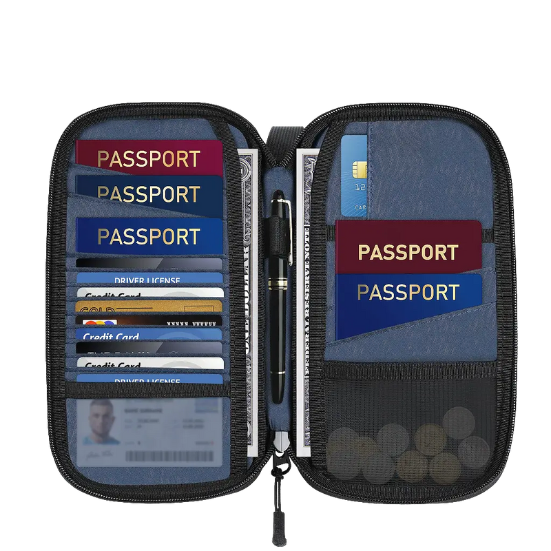 Porodo Lifestyle Milano Passport Holder - Black