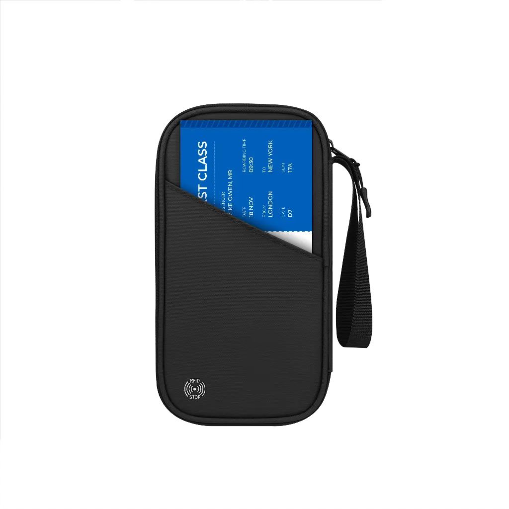 Porodo Lifestyle Milano Passport Holder - Black