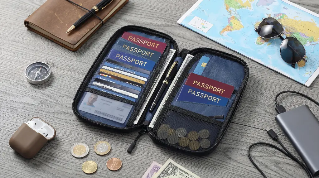 Porodo Lifestyle Milano Passport Holder - Black