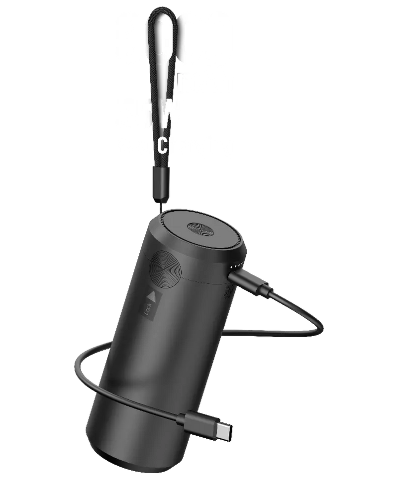 Porodo 160W Car Vacuum Cleaner and Blower With 6000 mAh Portable Powerbank - Black