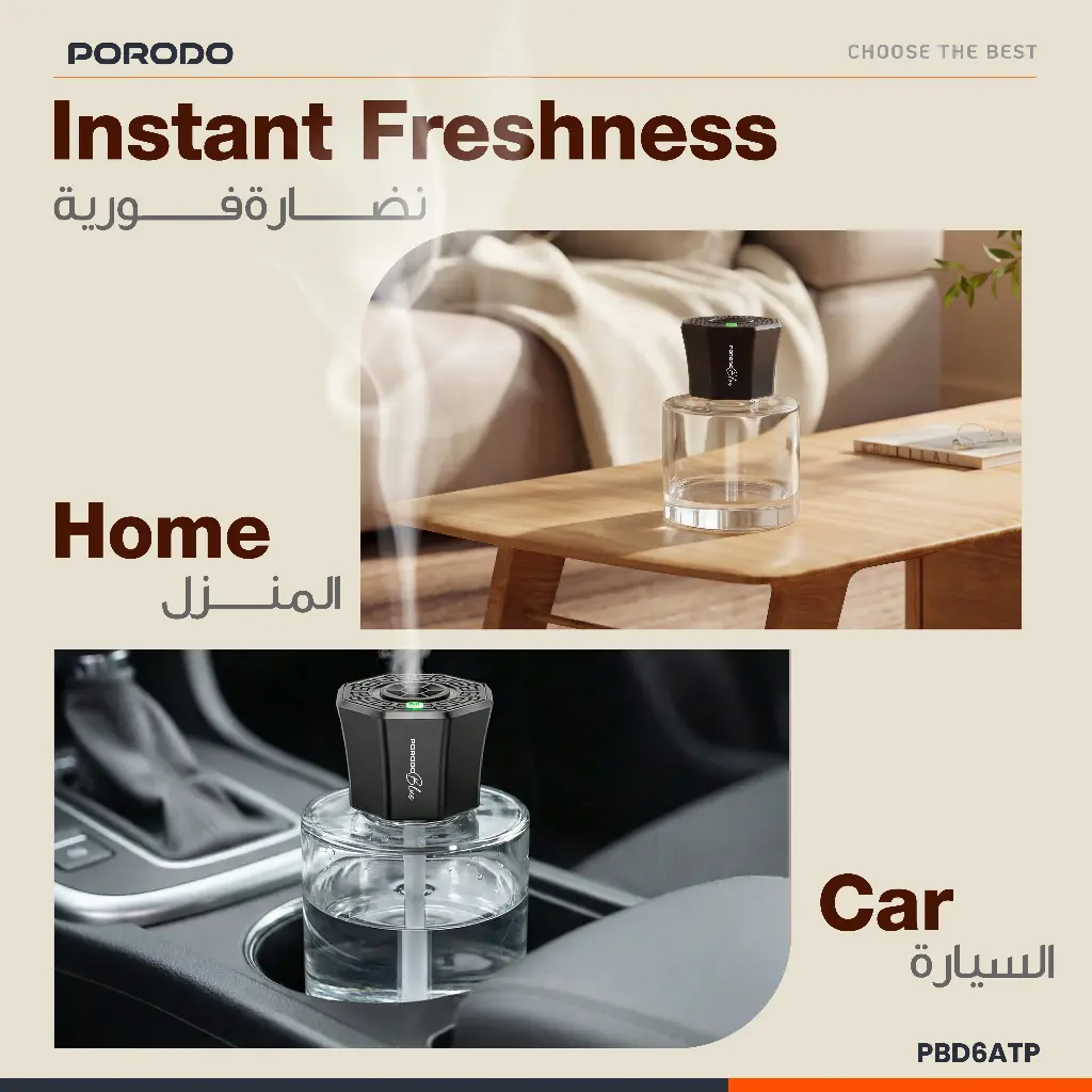 PORODO Blue 100ML Aroma Diffuser Smart Aromatherapy TRANSPARENT