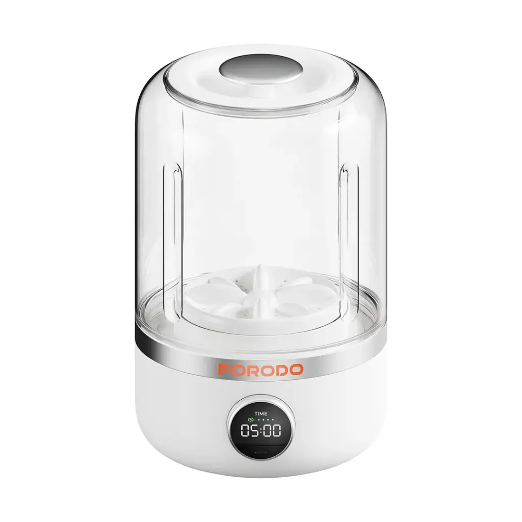 Porodo Lifestyle Launder Portable 4000mah Mini Washing Machine White