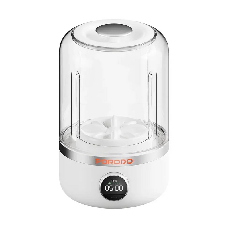 Porodo Lifestyle Launder Portable 4000mah Mini Washing Machine White