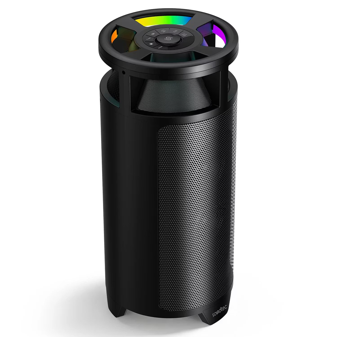 Porodo soundtec 120W R.M.S & 480W Max Party Speaker with 7000mAh Battery - Black