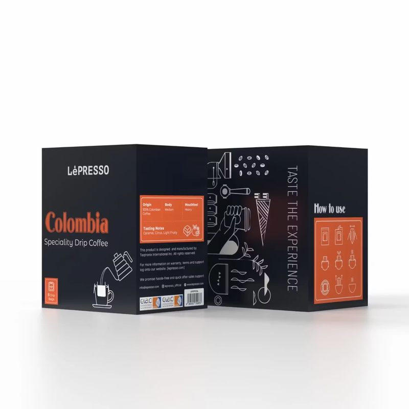 LePresso Colombia Speciality Drip Coffee (Pour Over Packs)