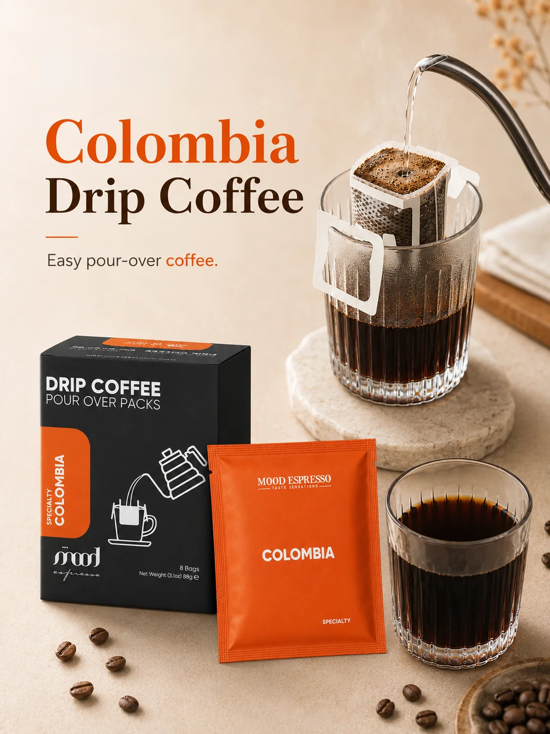 LePresso Colombia Speciality Drip Coffee (Pour Over Packs)