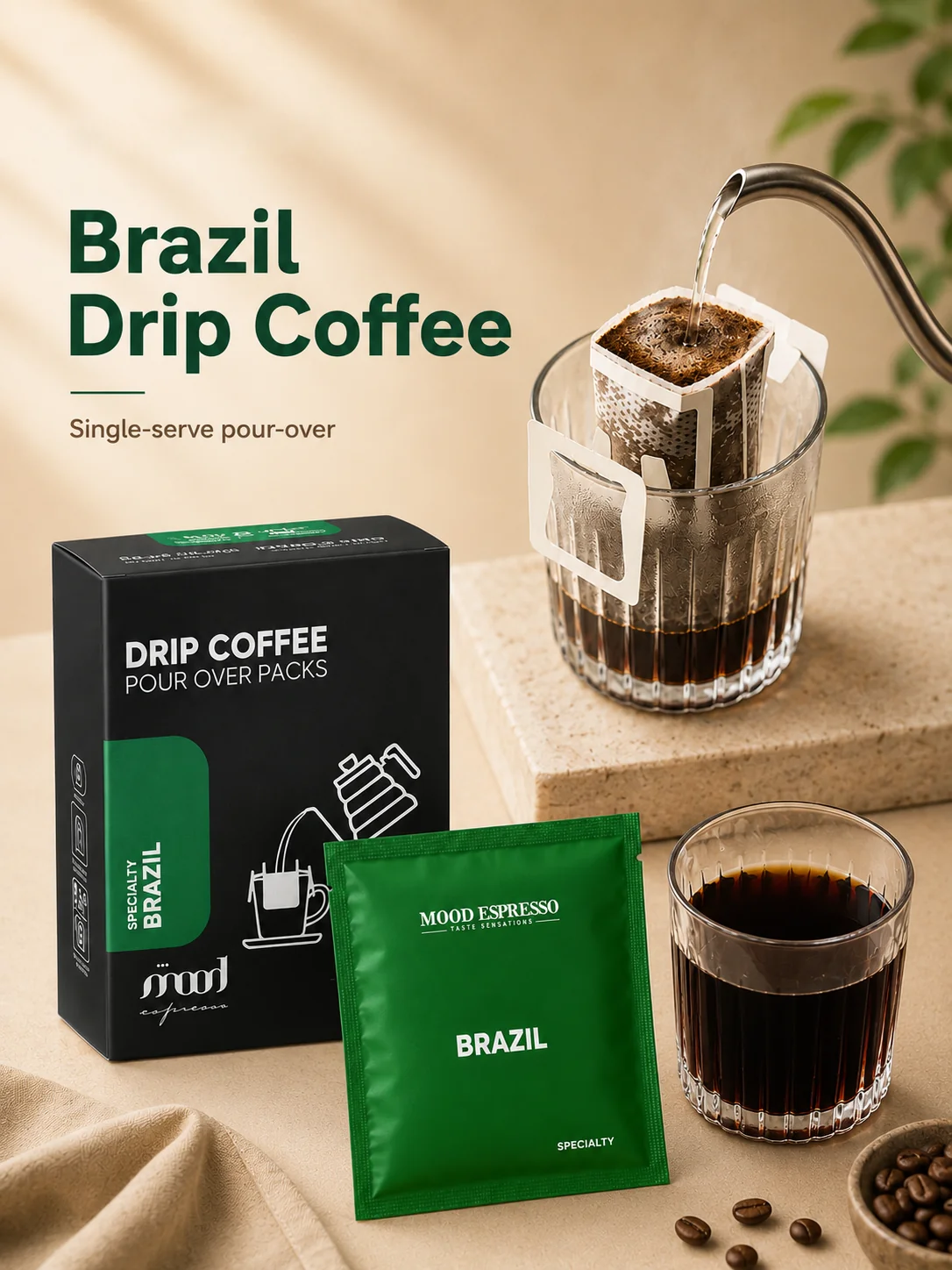 LePresso Brazil Speciality Drip Coffee (Pour Over Packs)