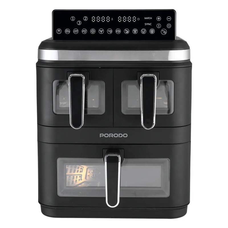 Porodo Lifestyle 3 Stack Air fryer - Black