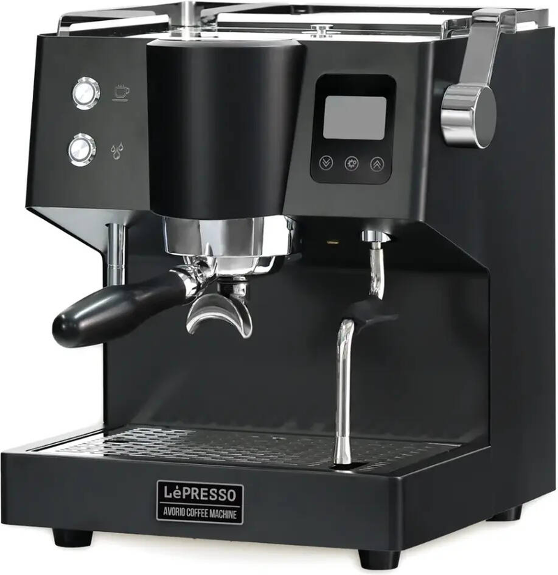 LePresso Avorio Italian Pump Single Boiler with Thermoblock Coffee Machine - Black