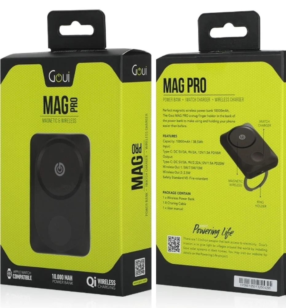 GOUI MAG PRO 10.000MAH POWER BANK  MAGNETIC&WIRELESS