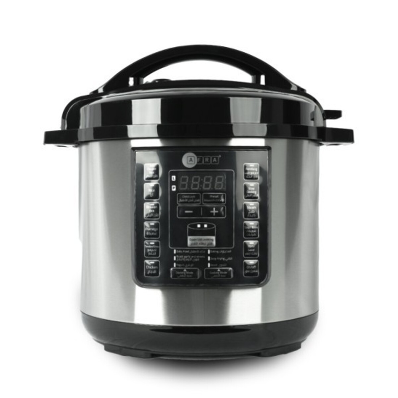 AFRA Electric Pressure Cooker12 In 1 Multifunction, 10L Capacity 1400W Silver Stainless SteelRohs AF-1035PCSS