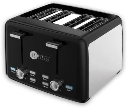 AFRA TOASTER 7 WAY HEAT SETTING BLACK AF-24700TOBL