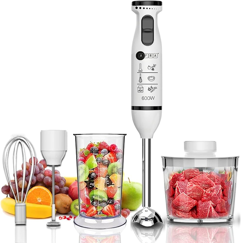 AFRA HAND BLENDER SET MULTIQUICK SPEED BUTTON CHROME
