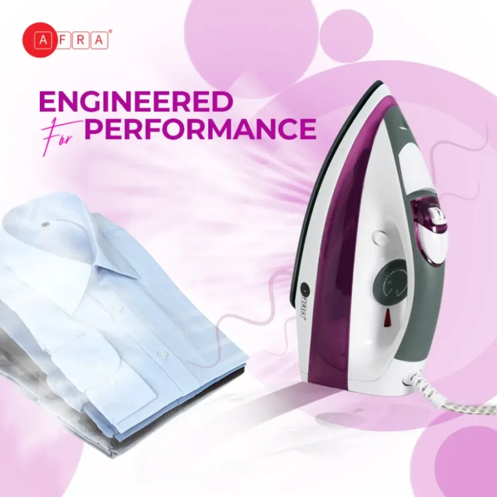 AFRA 2200W STEAM IRON CERAMIC COATED SOLEPLATE