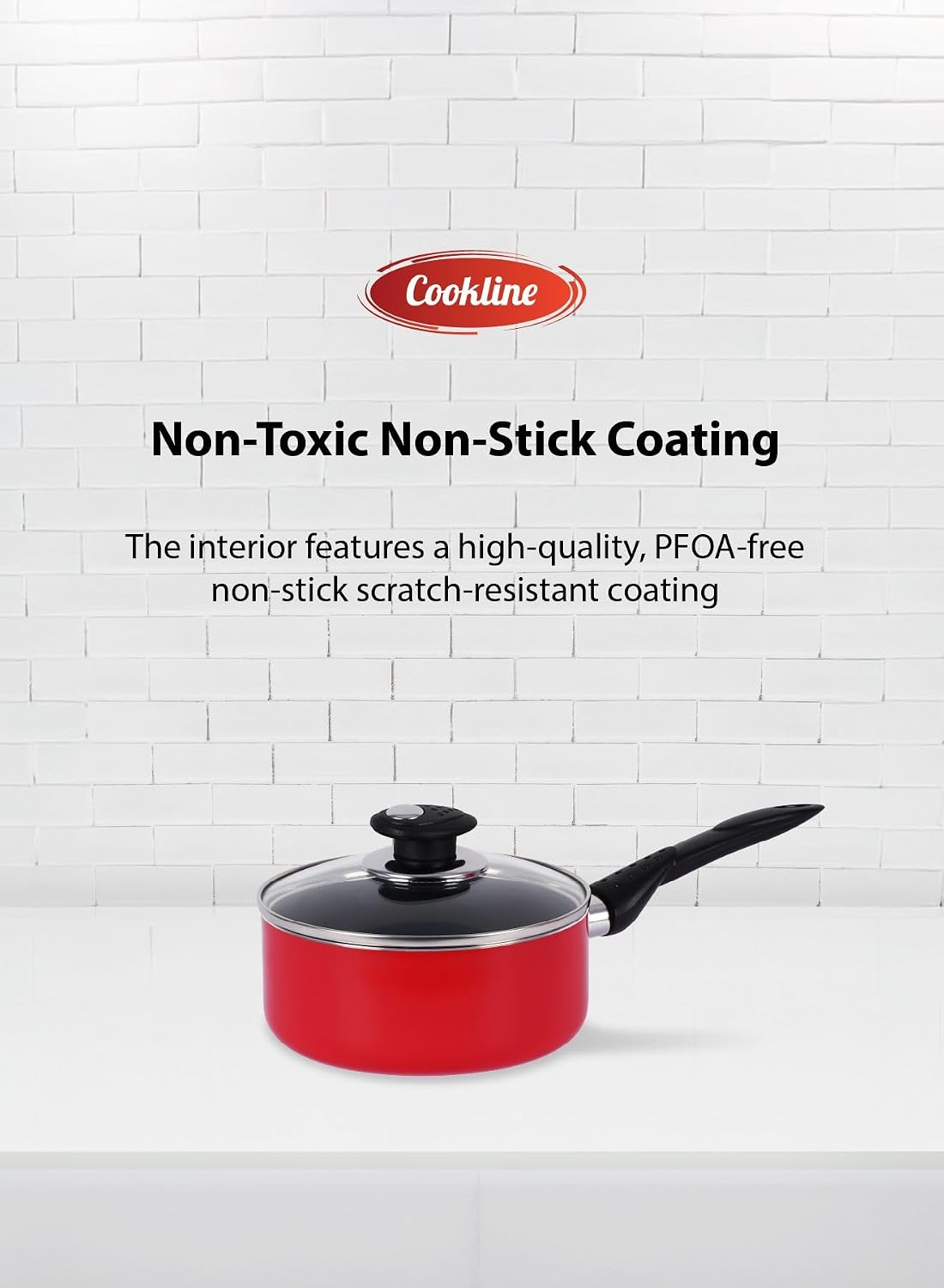 COOKLINE PRESSED ALUMINUM NONSTICK COOKWARE SET 15 PCS CL-1015PS