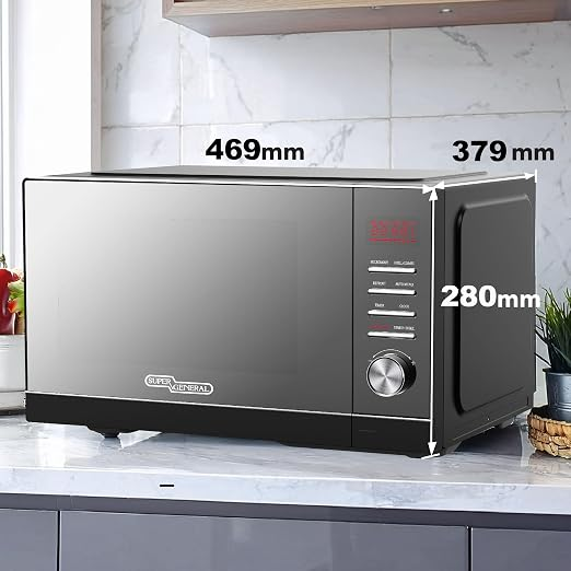 UNI GENERAL 25L MICROWAVE 1000W GRILL POWER OVEN TURNTABLE GLASS