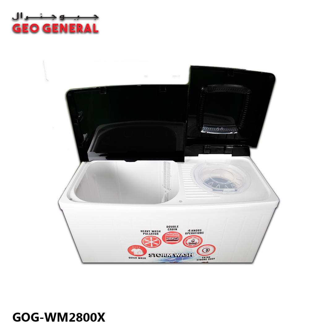 Geo General Washing Machine 28kg | Strong & Super Wash GWM-T28K