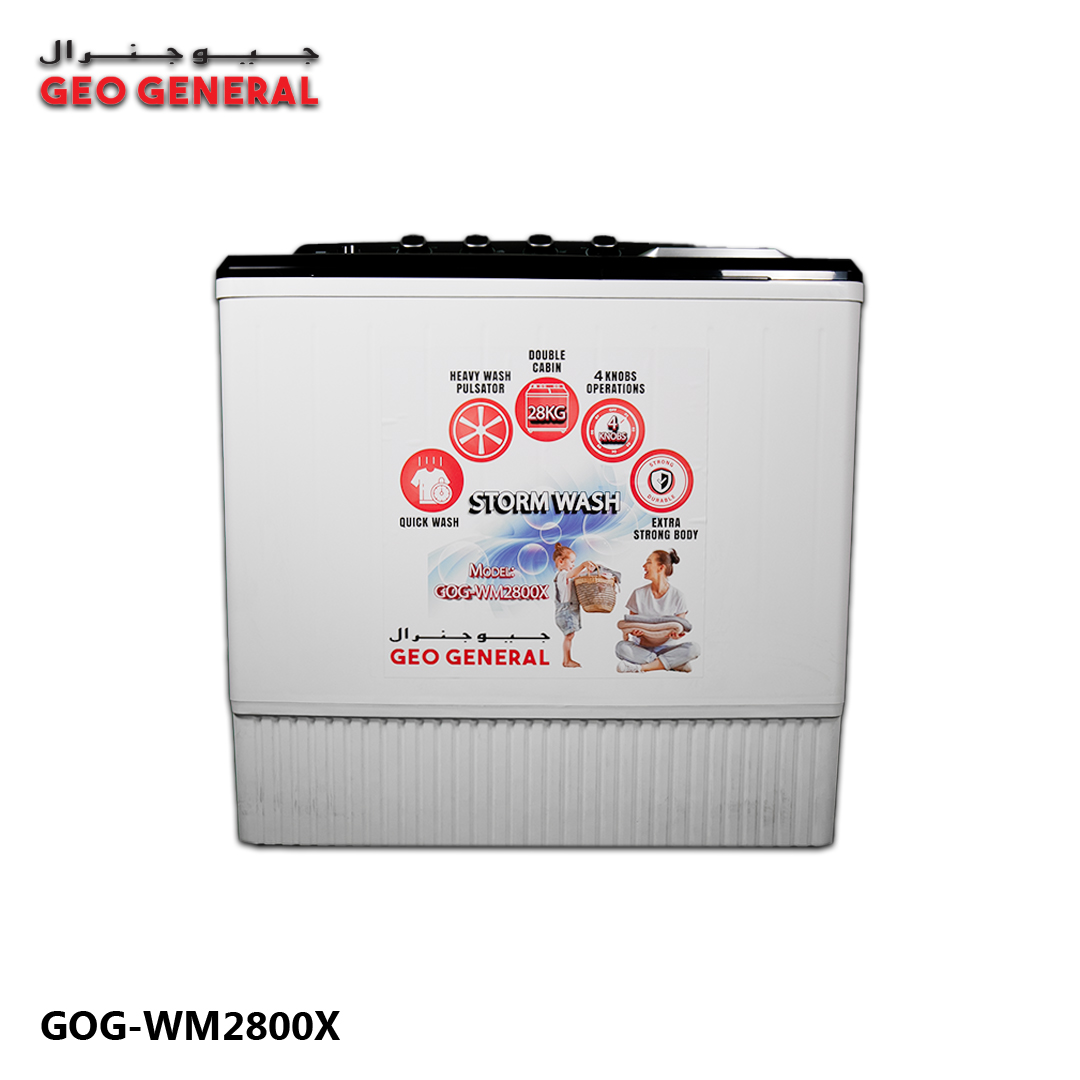 Geo General Washing Machine 28kg | Strong & Super Wash GWM-T28K